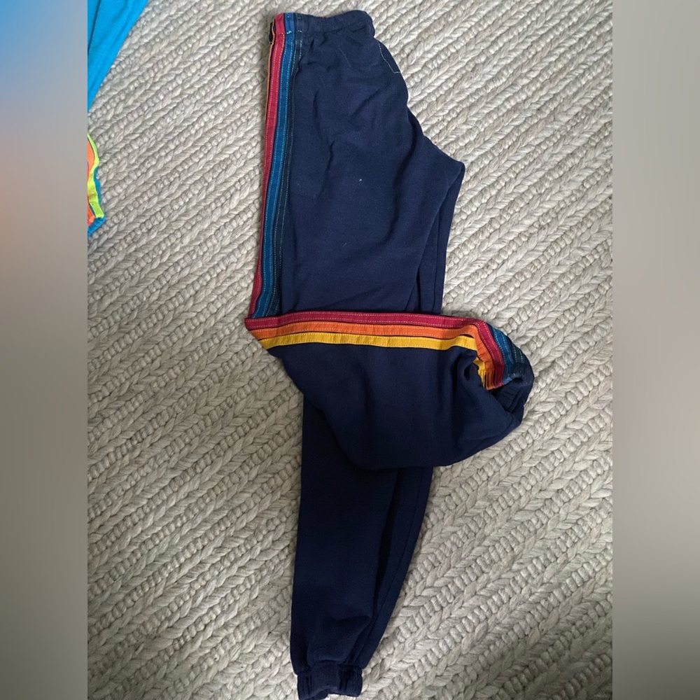 Aviator Nation 6-Stripe sweatpants size small vguc
